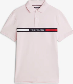 Polo Tommy Hilfiger Rosa com faixa central