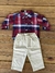 Conjunto Camisa Xadrez Vermelho - Tilly - comprar online
