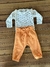 Kit Body Calça Florzinhas Amarelas - Amarelo - Tilly - GIRACHIC