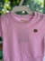 Body Manga Curta Rosa - Suedine Ultra Soft - Mini&Co - comprar online