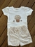 Conjunto Body Manga Curta Estampado e Shorts com Laço Suedine Menina – Woodland - Mini&Co - comprar online