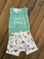 Conjunto Body Regata com Short Bolso Canguru Suedine Dinossauros - Mini&Co