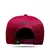 Boné Snapback Basic Vinho Logo Preto na internet