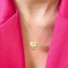 Colar coração com abelha Semijoia Banhado Ouro 18K - comprar online