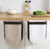 Cesto Tacho Basura Plegable Mesada Cocina Verduras Colgante