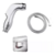 Ducha Bidet De Mano Gatillo Con Corte Abs Cromado