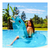 Inflable unicornio para pileta grande transparente 1.2m x 0.6m - Chinito Store