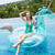 Inflable unicornio para pileta grande transparente 1.2m x 0.6m - tienda online