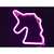 Lampara Led Colgante Unicornio Lila 26cm - Chinito Store