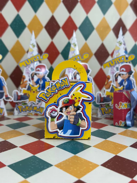 Kit com 10 Maletinha 3D Personalizado - Pokémon - comprar online