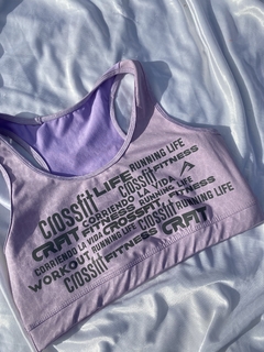 top lila darks letter - comprar online