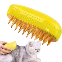 Escova Elétrica Massageadora Vaporizadora Recarregável Gato Cachorro Dog Pet ( - comprar online