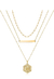 Turandoss Gold Layered Initial Necklaces for Women, 14K Gold