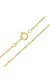 Small 10 Karat Yellow Gold Natural Round-Cut Diamond Accent 3 Stone Cross Pendant with an 18 Inch Chain - Vitas