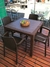 Juego simil rattan - Mesa 90x90 + 4 sillas c/ apoya brazo - comprar online