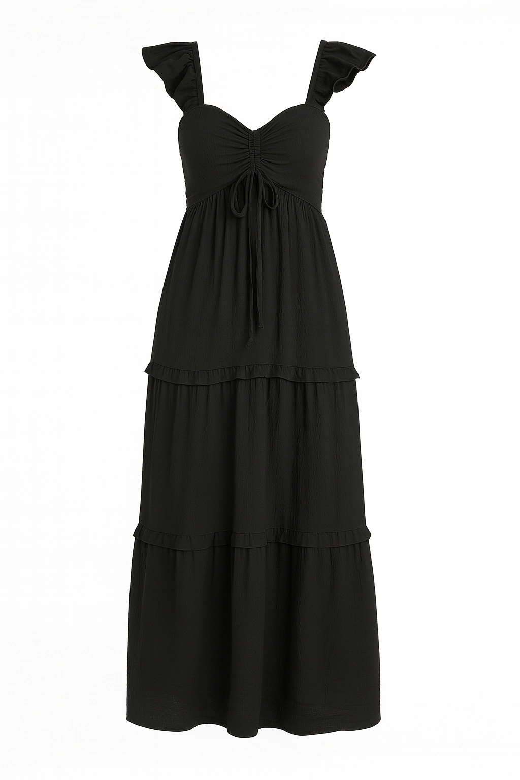 Vestido Longo Viscose Verona Preto
