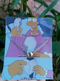 Collar Marge y Homero