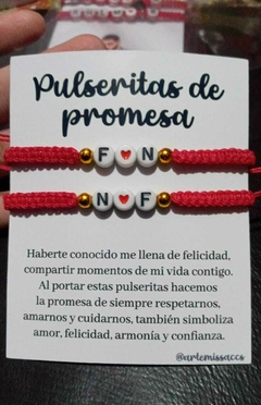 Pulseras con iniciales