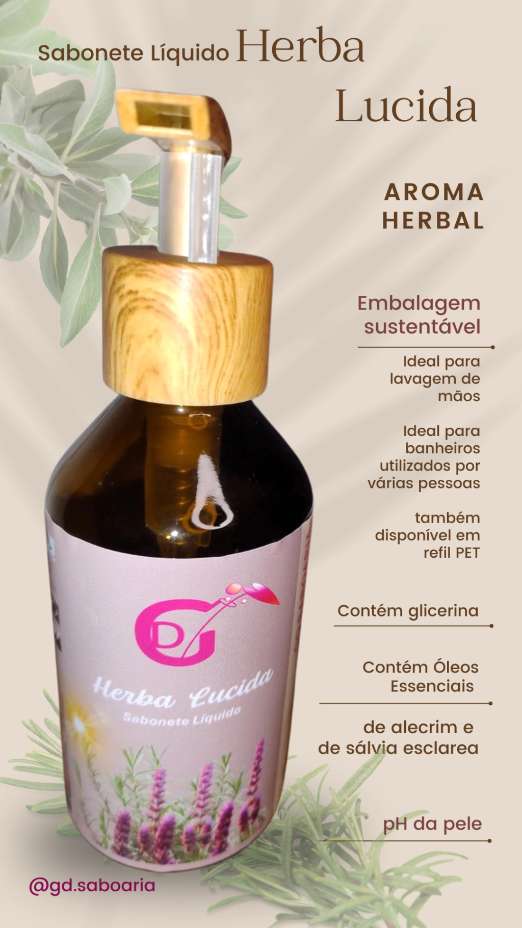 Sabonete Líquido Herba Lucida