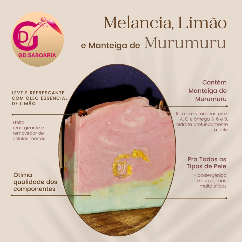 Melancia com Limão e Manteiga de Murumuru