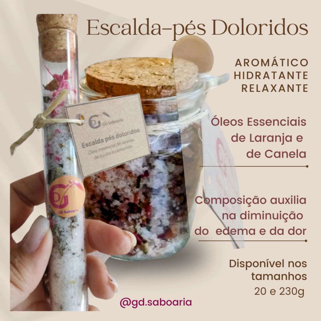 Sais Escalda-pés Doloridos Pote 230g