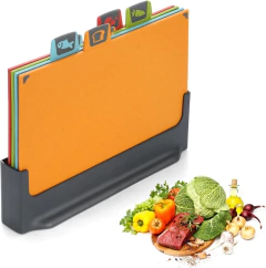 Set 4 Tablas Picar Carnes Verduras Pescado Base Organizador en internet