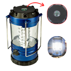 Farol para Camping 18 Leds con Doble Gancho y Brujula
