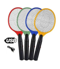 Raqueta Recargable Mata Moscas Mosquitos Insectos Usb
