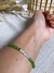 Imagem do Pulseira Pedraria Verde Prata