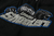Trapstar Shooters Hoodie Tracksuit "Black/Grey/Blue" - comprar online
