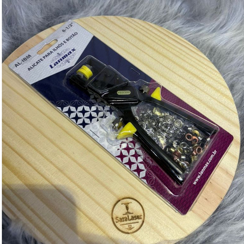 Alicate Lanmax 6-1/2" - Aplicador de Ilhós e Botões de Metal