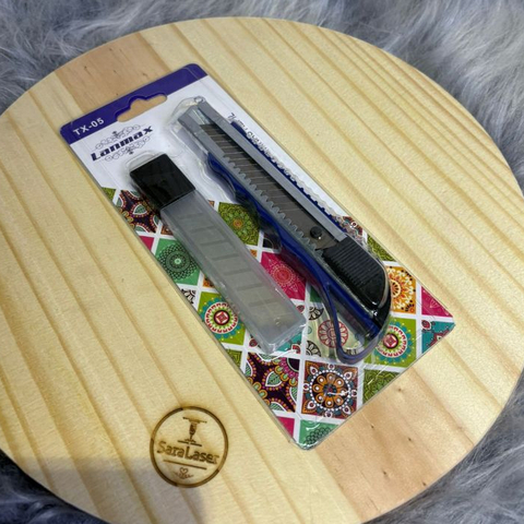 Estilete Multiuso com 5 Lâminas de Refil | Artesanato, Patchwork, Insulfilm e DIY