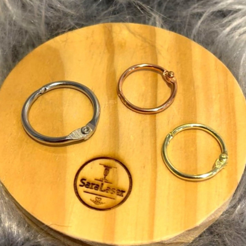 Argola Articulada - Kit com 5 unidades - Prata/Rose/Dourado