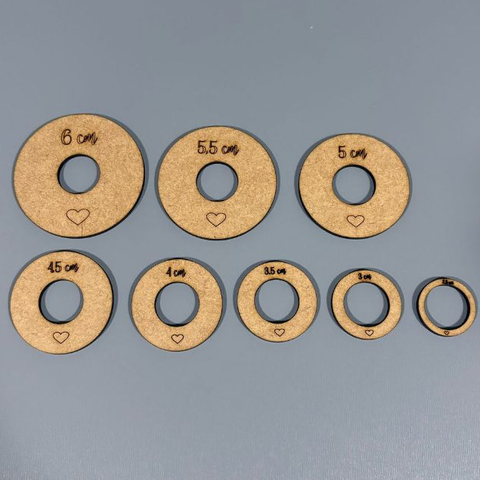 Gabarito para cortador - corte de adesivos/tags