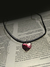 Collar Corazón violeta degradé - comprar online