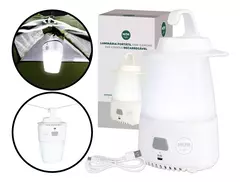 Luminária portátil recarregável com gancho 545 lumens - Sol e Sales