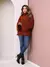 Blusa De Frio Poncho De Tricô Modal na internet