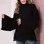 Blusa De Frio Poncho De Tricô Modal