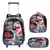 Mochila Escolar Infantil de Rodinhas Meninos Bolsa Resistente Impermeável