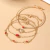 Elegante Pulseira em Corrente de Coração Oco para Mulheres - loja online