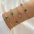 Elegante Pulseira em Corrente de Coração Oco para Mulheres