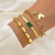 Elegante Pulseira em Corrente de Coração Oco para Mulheres na internet