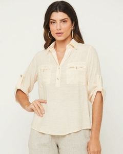 CAMISA BELLA CASUAL - OFF WHITE