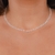 Choker 3 Fileiras Bolinhas PRATA 925