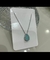Colar Gota Verde Água Ródio Branco - comprar online