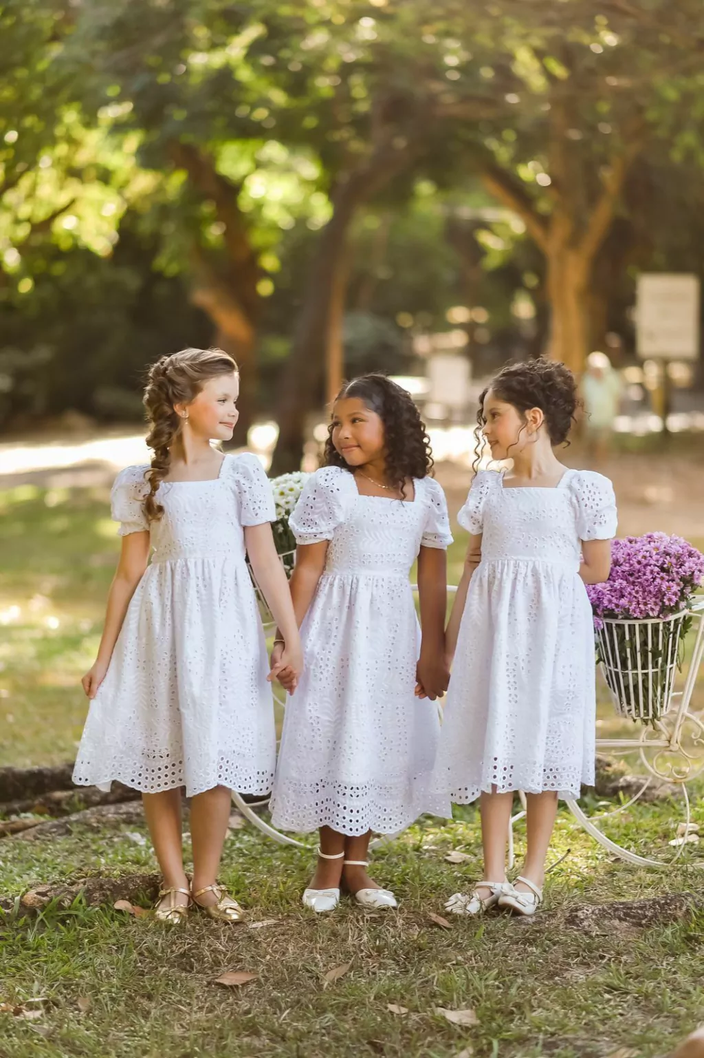 Vestido Celeste Branco