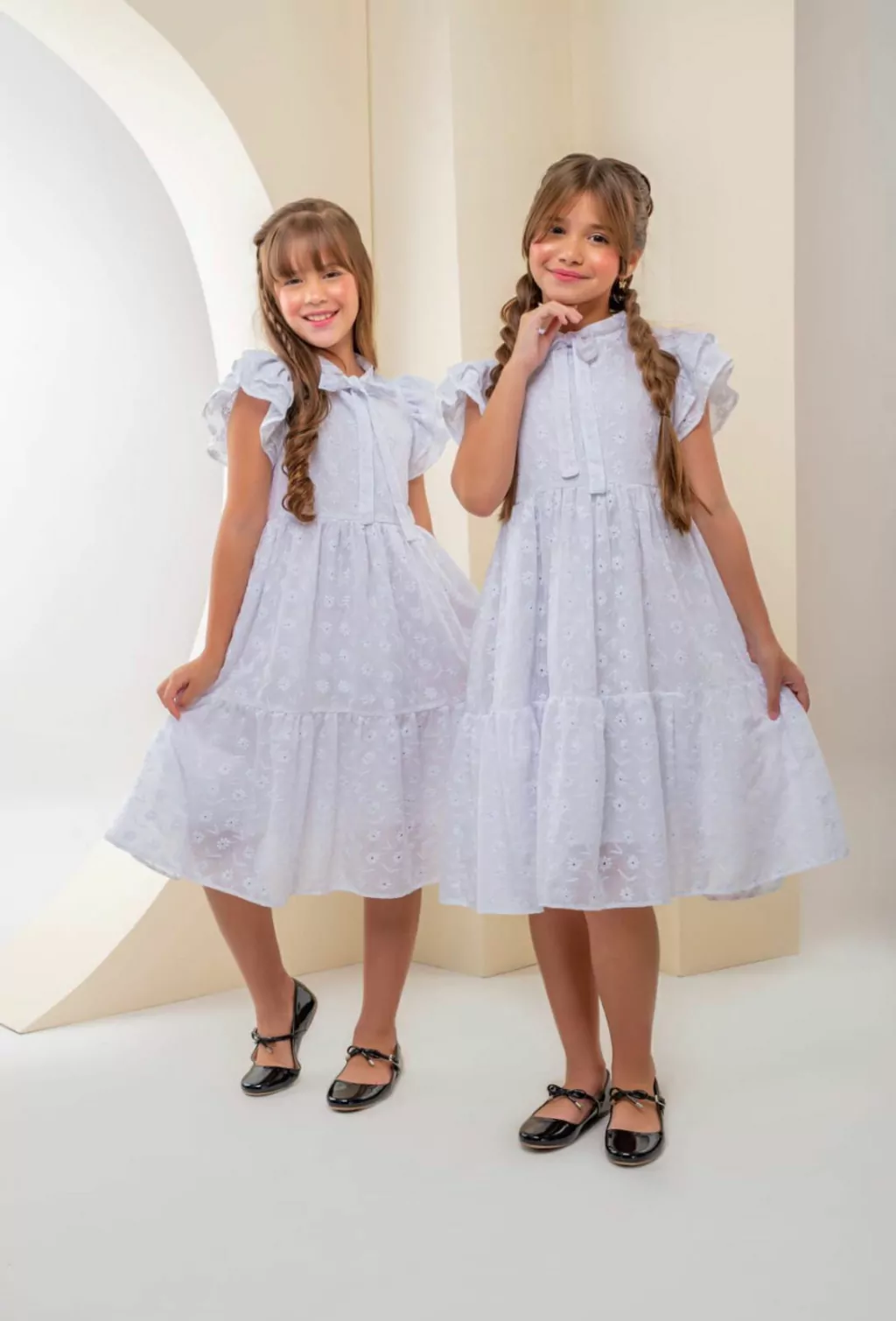 Vestido Cristal Branco flor