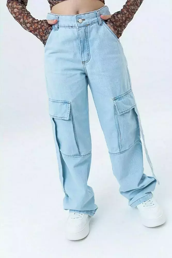 Calça Wide Cargo Clara