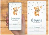 Convite Digital Chá de Bebé Ursinho - comprar online