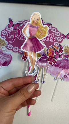 Arquivo de Corte pdf e Silhouette - Topo de Bolo Barbie - Arquivos Kel